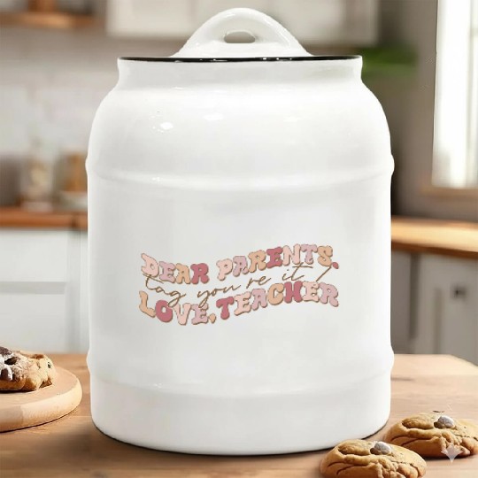 Dear parents love teacher Ceramic Cookie Jars