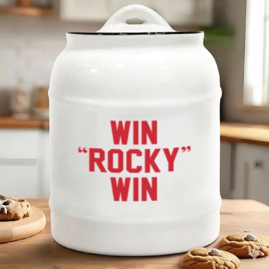 Win Rocky Win Ceramic Cookie Jars
