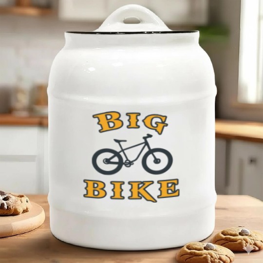 big bike mountain Ceramic Cookie Jars