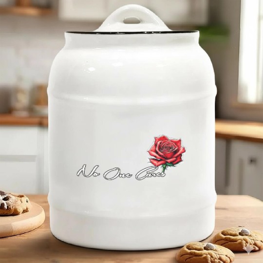 No One Cares Merch Ceramic Cookie Jars
