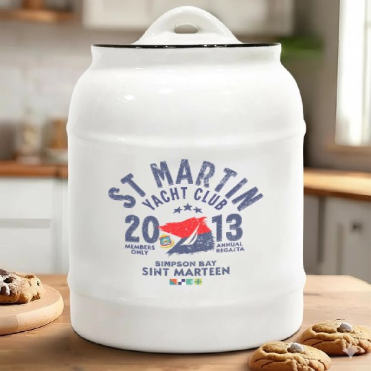 St Martin Yacht club blc Copy Ceramic Cookie Jars