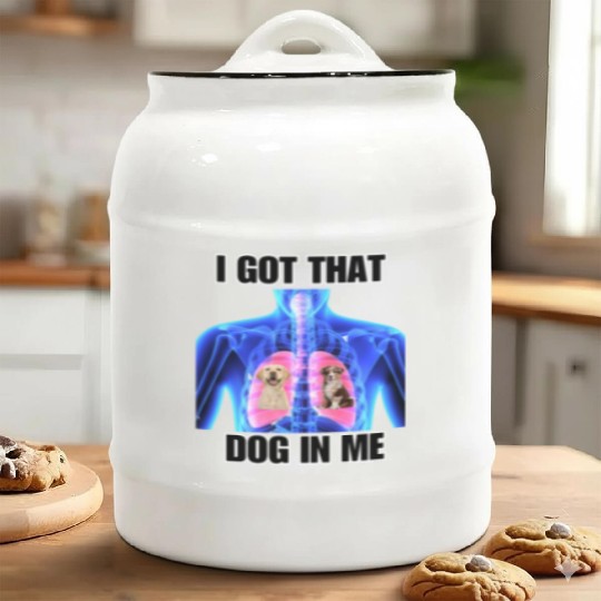 I Got That Dog In Me Ceramic Cookie Jars