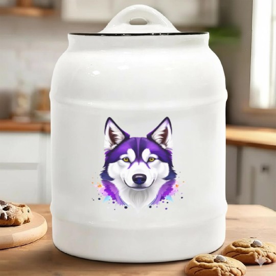 Unleash Your Walls: Husky Ink Drawing Ceramic Cookie Jars