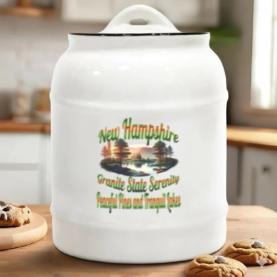 New Hampshire Granite State Serenity Ceramic Cookie Jars