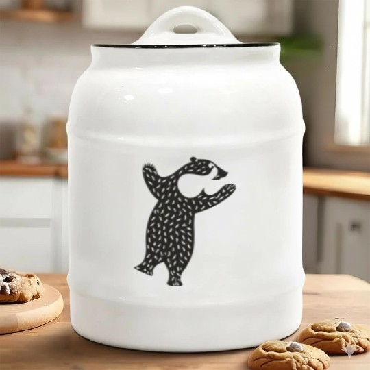 Polar Bear Strength and Grace Ceramic Cookie Jars