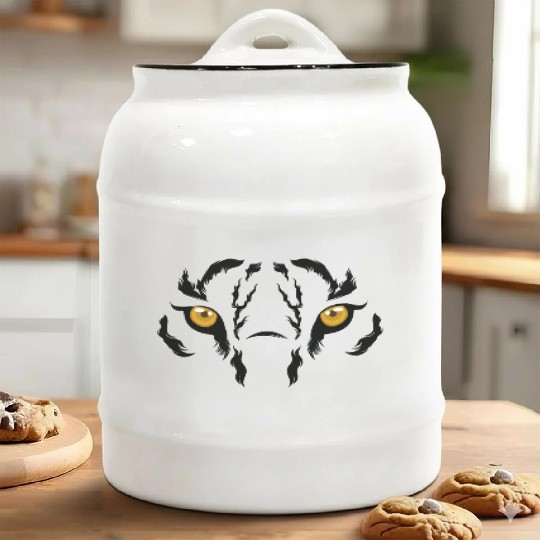 tiger eyes Ceramic Cookie Jars