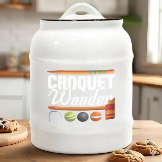 Croquet Mallet Croquet Club Croquet Player Croquet Ceramic Cookie Jars