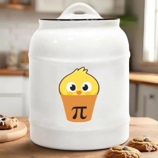 Chicken Pot Pi Funny Math Pi Day Ceramic Cookie Jars