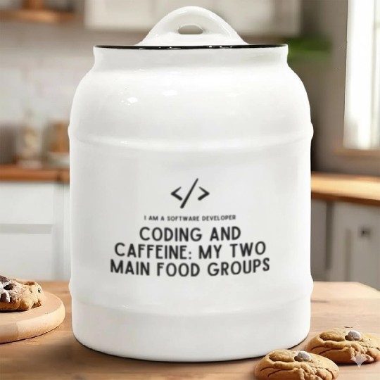 Proud Software Developer Ceramic Cookie Jars - Embrace Expertise