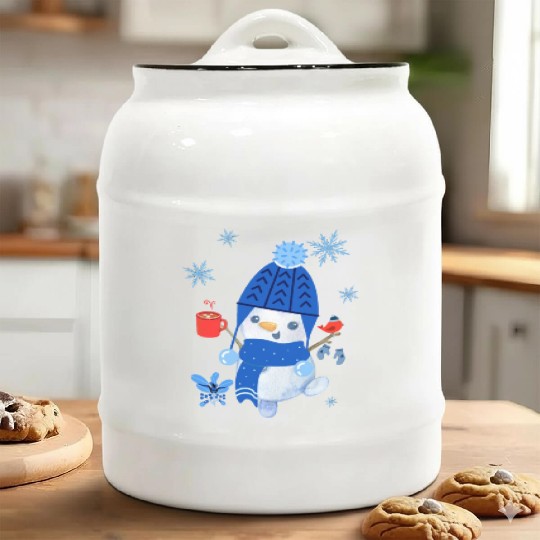 Snowman Ceramic Cookie Jars