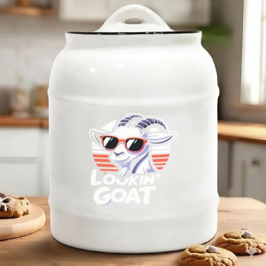 Farm Animal Animal Farmer Goat Lover Ceramic Cookie Jars