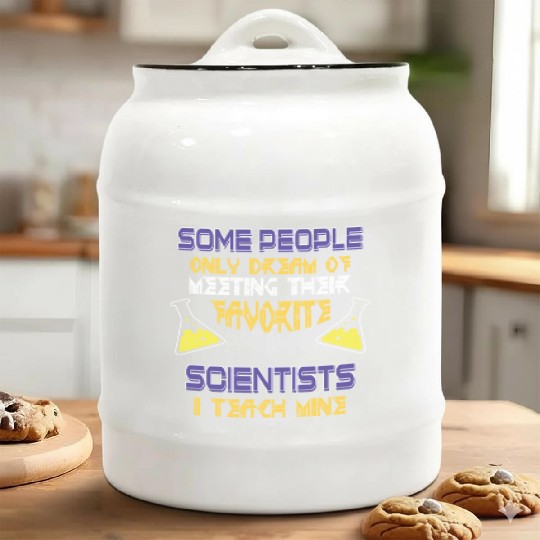 SCIENCE TEACHER Ceramic Cookie Jars Teach Biology Chemistry Physic