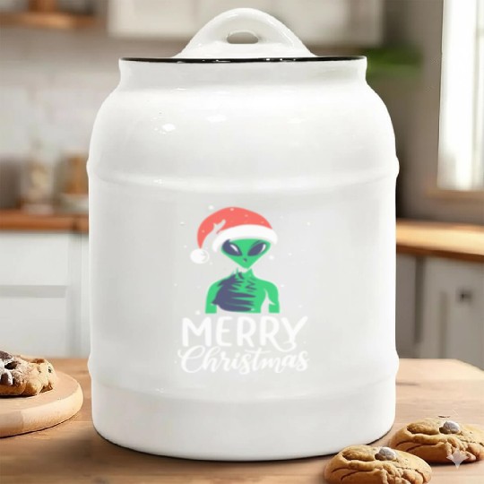 ET Christmas Ceramic Cookie Jars