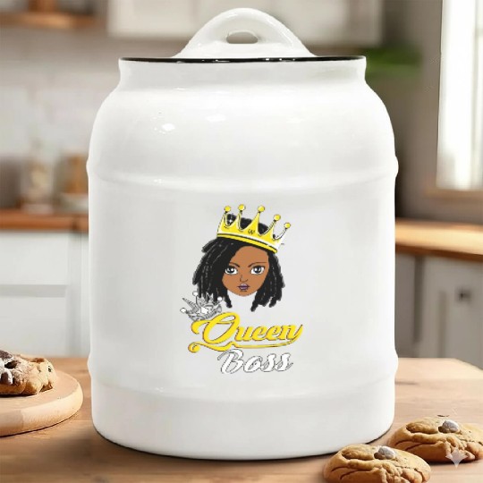 Queen Boss Ceramic Cookie Jars