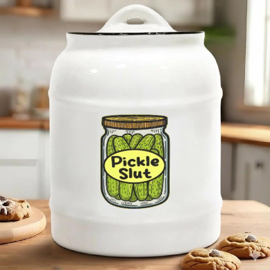 Pickle Slut Ceramic Cookie Jars