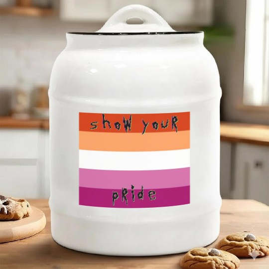 lesbian pride Ceramic Cookie Jars