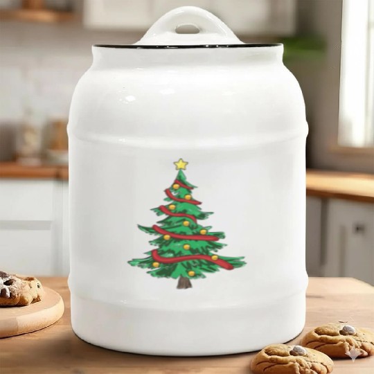 Christmas Tree Christmas Ceramic Cookie Jars