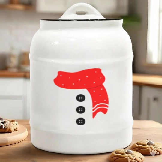 Snowman Costume Ceramic Cookie Jars