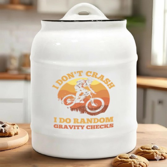 Daredevil Cyclist Ceramic Cookie Jars