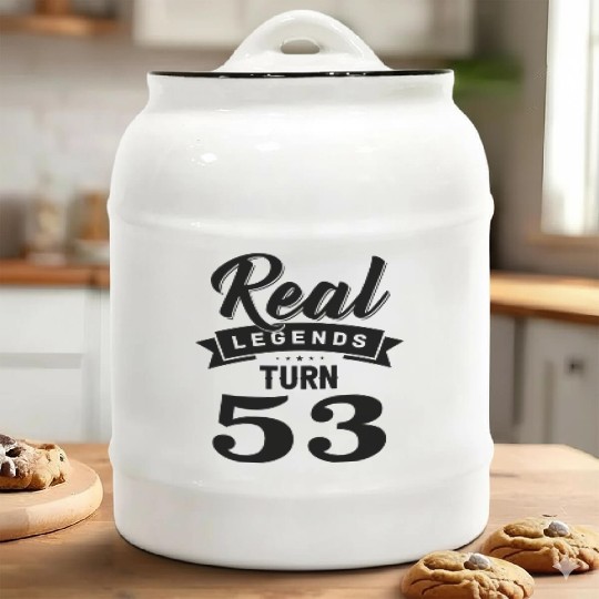 Real Legends Turn 53, 53th Birthday Ceramic Cookie Jars