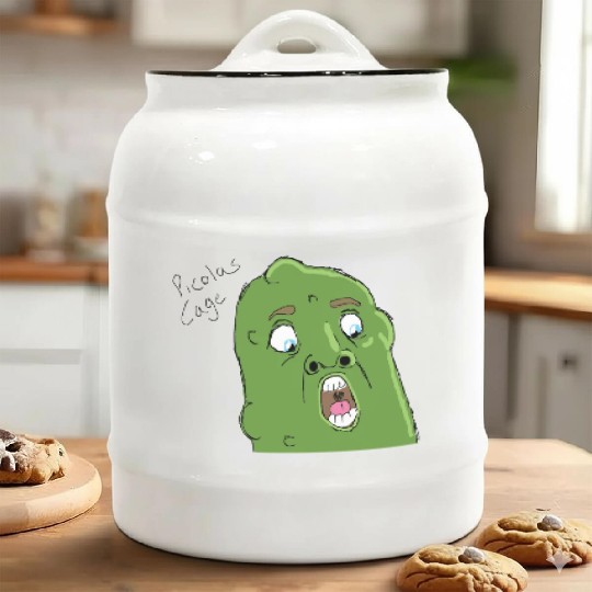 Picolas Cage Ceramic Cookie Jars