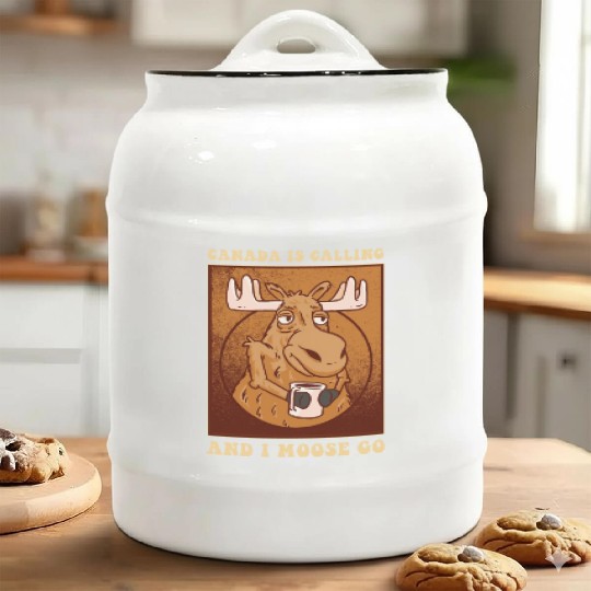 Canada Is Calling And I Moose Go Moose Ceramic Cookie Jars