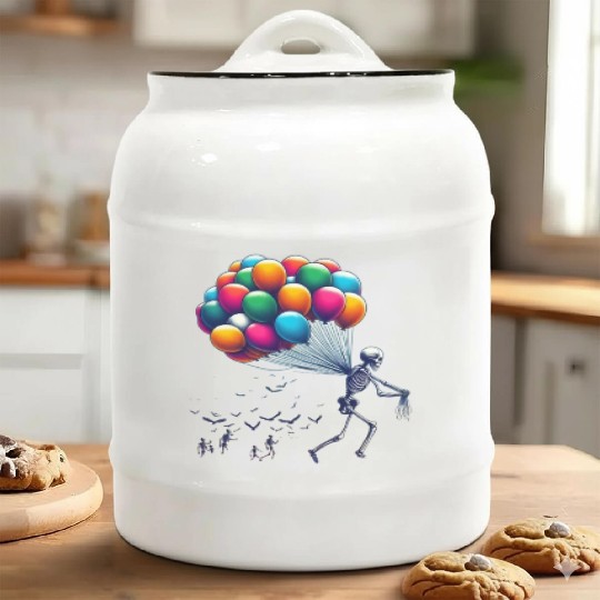 skeleton celebration Ceramic Cookie Jars