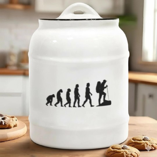 Hiking | Mountaineer | Wanderlust | Climbing Ceramic Cookie Jars