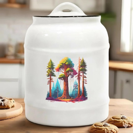 Redwood Forest - For Nature Lovers Ceramic Cookie Jars