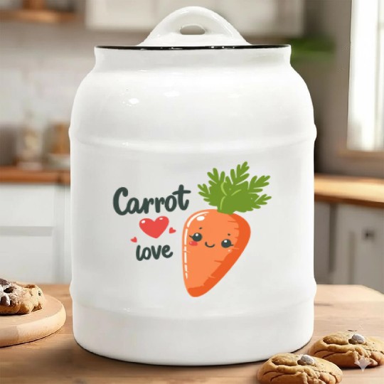Carrot Love Ceramic Cookie Jars