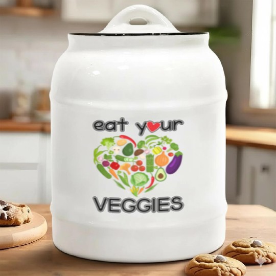 eat your veggies Ceramic Cookie Jars
