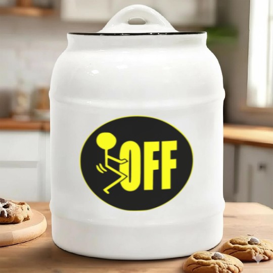 F Off ©WhiteTigerLLC.Com LIKE US ON FACEBOOK Ceramic Cookie Jars