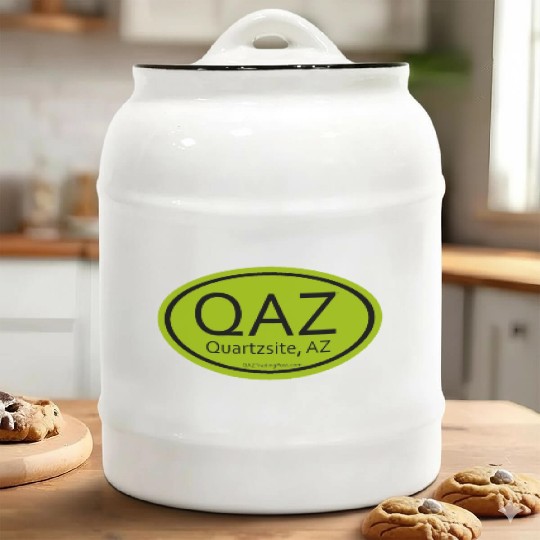 QAZ Black w/Green Ceramic Cookie Jars