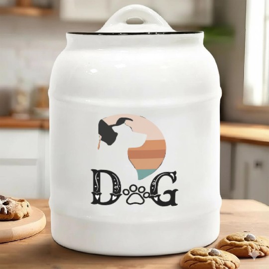 Joyful Tails Unleashing Happi Dogs Ceramic Cookie Jars