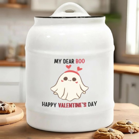 My dear boo happy valentine's day Ceramic Cookie Jars
