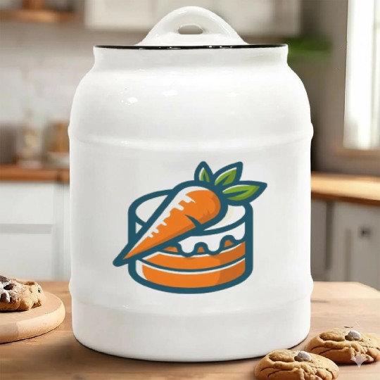 Carrot Cake Ceramic Cookie Jars