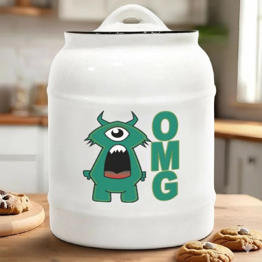 OMG Monster Ceramic Cookie Jars