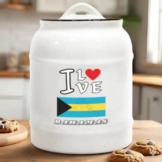 I Love Bahamas Ceramic Cookie Jars