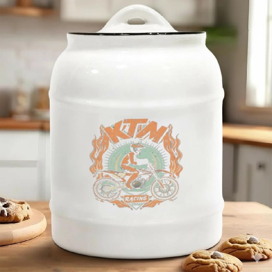 ktm racing design Ceramic Cookie Jars