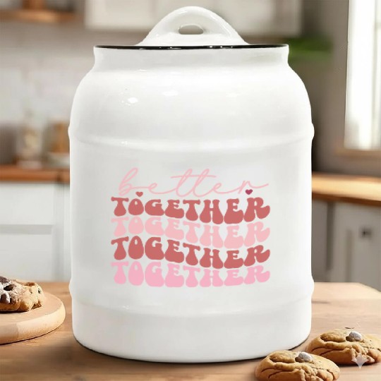 Harmonious Unity : Better together Ceramic Cookie Jars