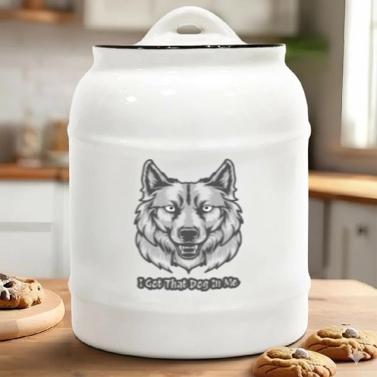 I Got That Dog in Me Ceramic Cookie Jars