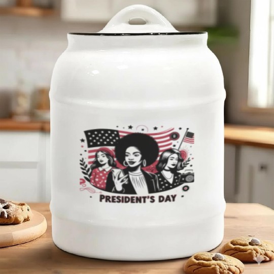 history of us presidents day Ceramic Cookie Jars