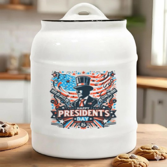 history of us presidents day Ceramic Cookie Jars