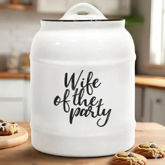 Wife Of The Party Ceramic Cookie Jars