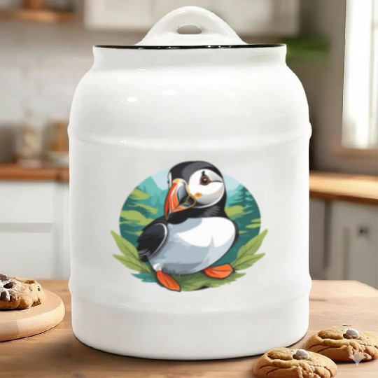 Puffin Ceramic Cookie Jars