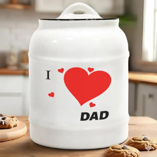 I Love Dad Ceramic Cookie Jars