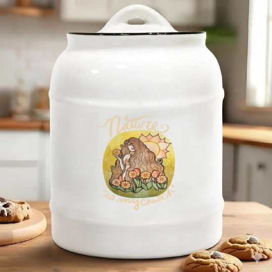 Nature is my Church Ceramic Cookie Jars