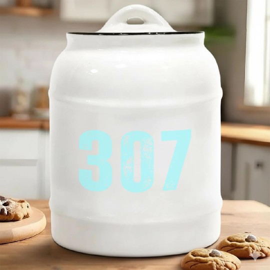 307 Area Code Wyoming Ceramic Cookie Jars