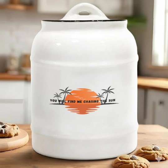 Funny Summer idea, Summer, Holiday, Vacation, Sea Ceramic Cookie Jars