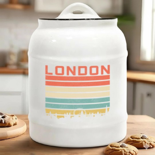 London England UK Souvenir Gift Ceramic Cookie Jars